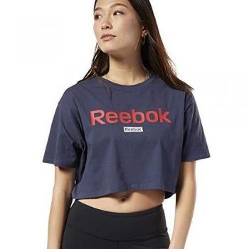 Reebok Linear Logo Crop tee Camiseta, Mujer, hernvy, S