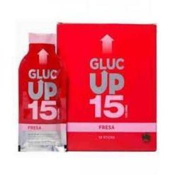Gluc Up Gluc Up 15 - Glucosa, Sticks 30 ml. x 5 uds, Sabor fresa, Indicado para bajadas de glucosa 140 ml