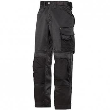 Pantalones de trabajo largos Snickers 3312 DuraTwill talla 52 color negro