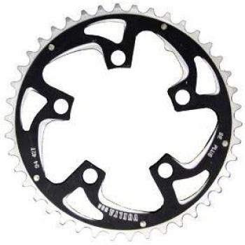 MSC Bikes Vuelta CNC Alu7075 5Brazos 94 mm 42D - Plato de Ciclismo, Color Negro