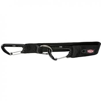 Trixie Universal Dog Safety Belt with Carabiner, Black, 30 x 3.8 cm