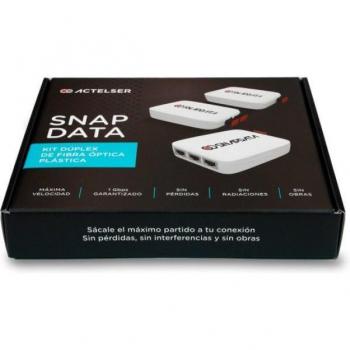 Actelser Kit Duplex de Fibra Óptica Plástica Snap Data