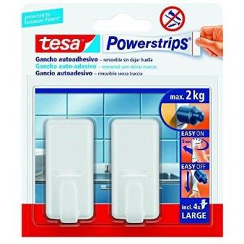 Ganchos adhesivos grandes tesa Powerstrips