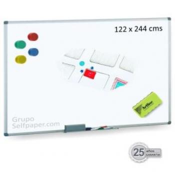 Pizarra blanca magnética vitrificada Faibo 122x244cm