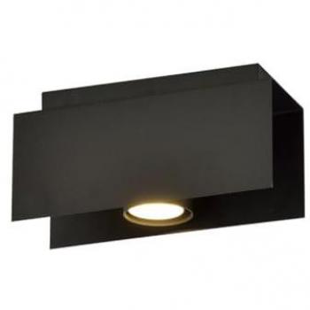 Lámpara de Techo Kenno, Acero Negro con Recubrimiento de Polvo, 24x12x10 cm
