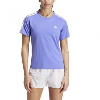 Camiseta de running Adidas Own The Run 3 bandas mujer azul