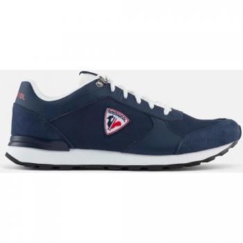 Rossignol Heritage Men's Sneakers - Breathable, Cushioned Comfort, 100% Leather, Dark Navy