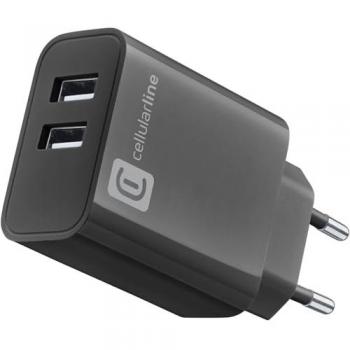 Cargador USB Multipower 2 Puertos 24W Negro
