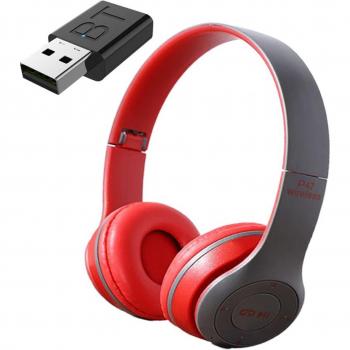 Auriculares Inalámbricos RAXFLY con Micrófono, Reducción de Ruido, Compatibles con PC, TV, Teléfono, Portátil y Tableta para Gaming