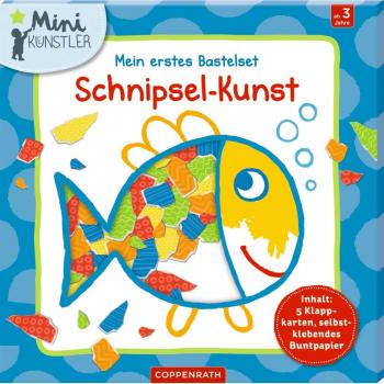 Mi primer kit de manualidades: Fragmento de Arte - Incluye 5 tarjetas plegables y papel de colores autoadhesivo (Mini Artista)