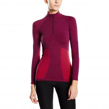 Odlo Evolution Warm - Sudadera para mujer, color Rosa, talla XS