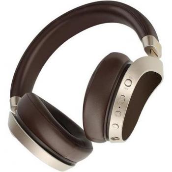 Auriculares Bluetooth Blue Star Premier con Autonomía de 40 Horas, Microfono y Botones Multifuncionales, Color Marrón