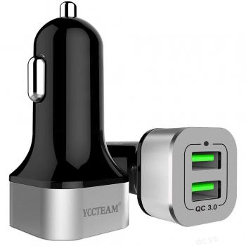YCCTEAM Dual USB adaptador para el coche