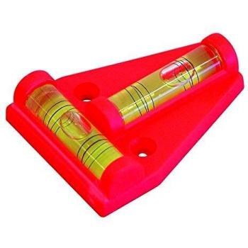 Nivel de burbuja triangular CARPOINT 0635903 - Aluminio, doble nivel, imantado
