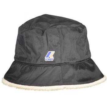 K-Way Unisex Black Polyamide Fischer Hat with Logo, Size: ONE SIZE