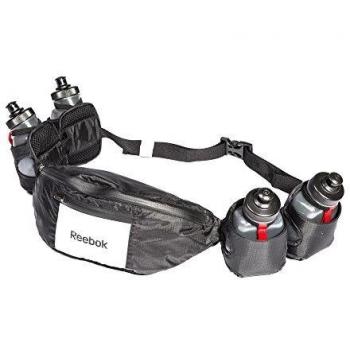 Reebok RRAC-10105 Cinturón de Almacenamiento Hidratación, Unisex, Negro, Talla Única