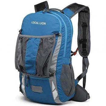 Local Lion Mochila 20L de Ciclismo Montaña Senderismo Macutos Trekking Camping al Aire Libre Nylon con Cubierta de Lluvia para Hombres y Mujeres