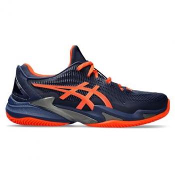 ASICS Court FF 3 Zapatilla Tierra Batida Hombres - Azul Oscuro, Naranja