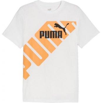 Camiseta Puma Power Graphic Blanco Hombre
