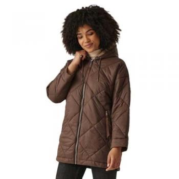 Regatta Women's Water-repellent Emila Quilted Jacket Dark Brown/Warm Taupe, Size: 10
