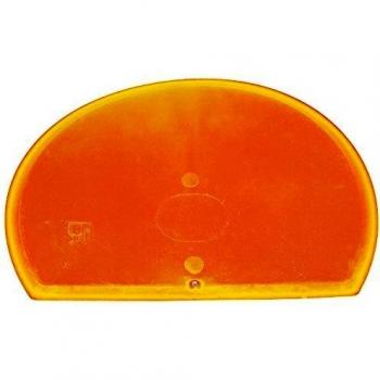 Maya 71916 - Espátula Flexible Redonda, Metal Detectable y Rayos X, 160 x 125 x 1,65 mm, Amarillo