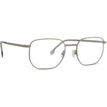 Hugo Boss 1633 Rectangular Metal Prescription Glasses - Gray Anti-Reflective