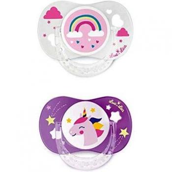Chupete Anatómico de Silicona Licorne y Arcoíris +18 meses - Pack de 2 unidades