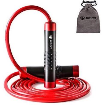 Cuerda de Saltar Pesada 1 LB,Boxeo,Dobles Unders Al Aire Libre MMA Boxeo Formación,Longitud Ajustable y Rodamientos Ligeros, Ideal para Saltos Dobles