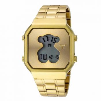 Reloj Tous D-Bear Cuadrado Dorado Digital para Mujer 600350285
