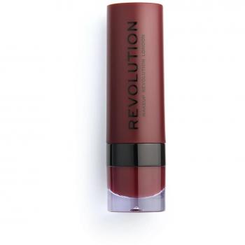 Makeup Revolution Plum 148 Matte Lipstick - Vegan, Matte, Cream Lipstick, 3 g