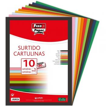CARTULINA A4 COLORES SURTIDO 10H 10 COLORES