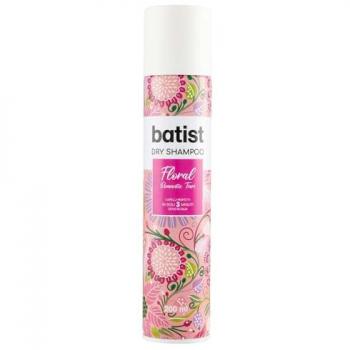 Champú Seco Floral Batist 200 ml - Shampoo a Secco con aroma de tiaré y jazmín, para todos los tipos de cabello