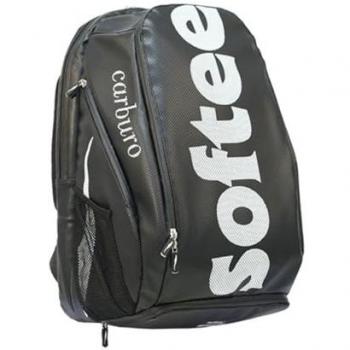 Mochila Softee Car Negra con diseño de automóvil, fabricada en material resistente, con compartimento principal amplio, bolsillos laterales para botellas, correas ajustables y acolchadas para mayor comodidad