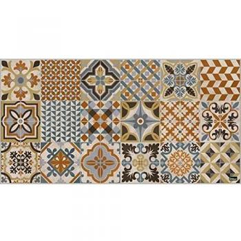Vilber Toledo DU 04 40X78 Alfombra, Vinilo, Marron/Beige-04, 40 x 78 x 0.22 cm
