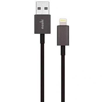 Cable USB a Lightning Moshi 1 m Negro/Gris Espacial