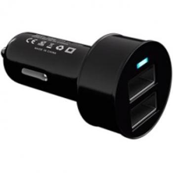Cargador de Coche Tacens Anima AUSBC1 Dual - 2 Puertos USB 2.0 - Entrada 12-24V - Salida 5V/2.1A - Color Negro