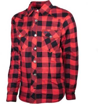 Chaqueta de moto para mujer GMS Jaguar Rojo-Negro, características: diseño ergonómico, material resistente al agua, forro interior acolchado, protecciones en codos y hombros, ventilación ajustable, reflectantes para mayor