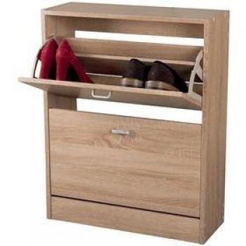 Zapatero Boreal 2 puertas abatibles 6 pares cambria 80x63x24 cm