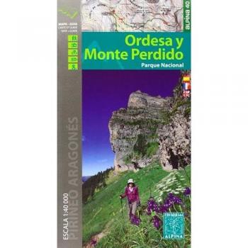 Parque Nacional de Ordesa y Monte Perdido. Escala 1:40.000. 2 mapas. Castellano, francés e inglés. Mapa-guía. Editorial Alpina. - Alpina Editorial