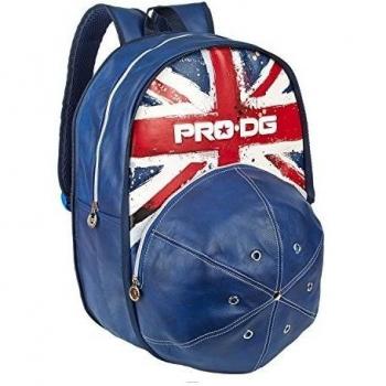 PRODG Karactermania - Mochila Basic Casual Escolar Jeans London Flag Bandera de Londres - Sport Hombre Mujer Chico y Chica - Artista Urbano Aleix Gordo - Street Art - 42cm - Azul y Rojo