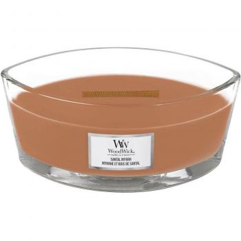 Woodwick Santal Myrrh Scented Candle with Hearthwick, 453.6 g