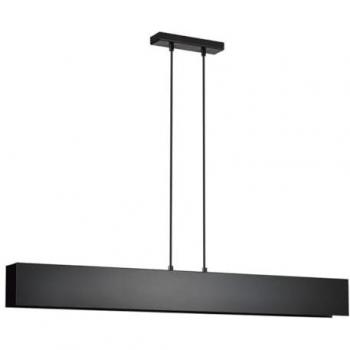 Lámpara de Suspensión Gentor, Acero Negro con Recubrimiento de Polvo, 96x100x6 cm