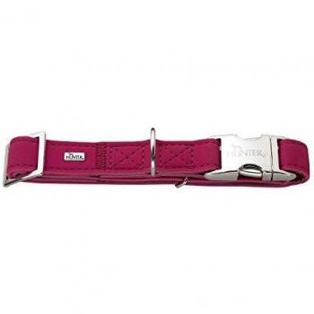 HUNTER Collar de Aluminio Resistente y Cuero sin Flor