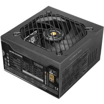 Fuente de Alimentación Modular ATX 3.1 1000W 80 Plus Gold Mars Gaming con Ventilador Silencioso y Seguridad de 7 Años