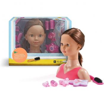 Busto de muñeca para maquillar y peinar Oh my look! morena