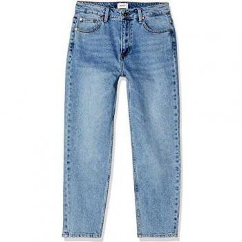 Only Emily High Waist Straight Women's Jeans in Medium Blue Denim