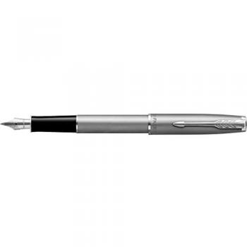 PARKER Sonnet Essentiel fountain pen, Stainless Steel, chrom trims, Fine nib, Gift boxed