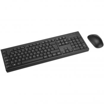 Kit de teclado y ratón inalámbrico recargable Kensington KM270 EQ - Tamaño completo - QWERTY