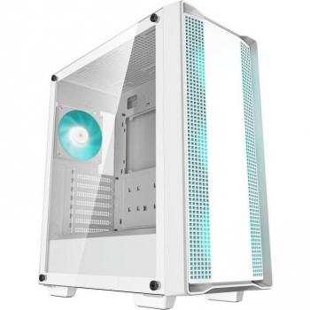 DeepCool CC560 V2 White Midi Tower Case with Tempered Glass and RGB Fans
