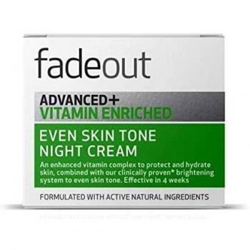 Fade Out Advanced+ Vitamin Enriched Even Skin Tone Night Cream 50ml - Brightening Cream With Niacinamide, Hyaluronic Acid, Lactic Acid, and Rosehip Seed Oil